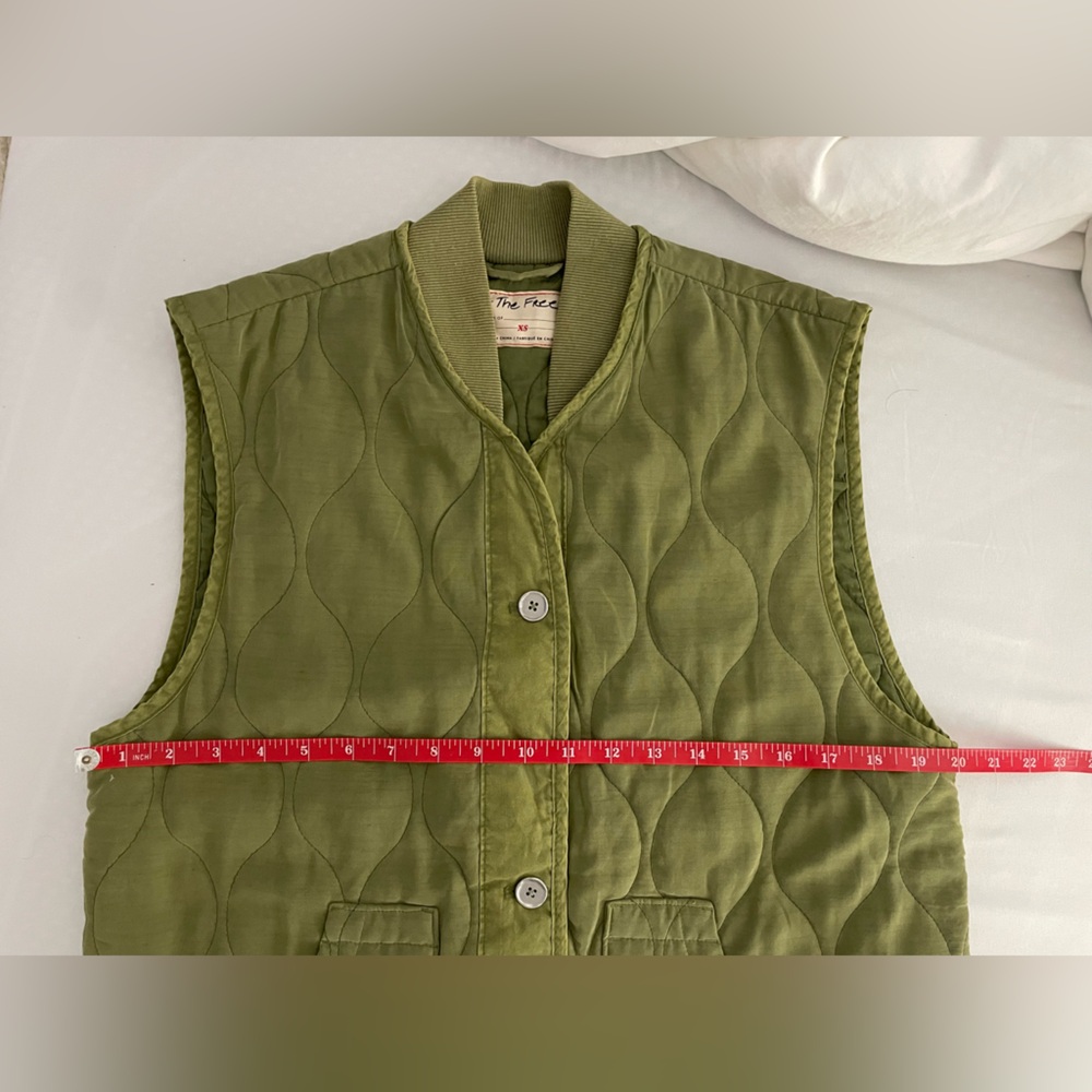 FREE PEOPLE Olive Green Vest - Picture 5 of 6